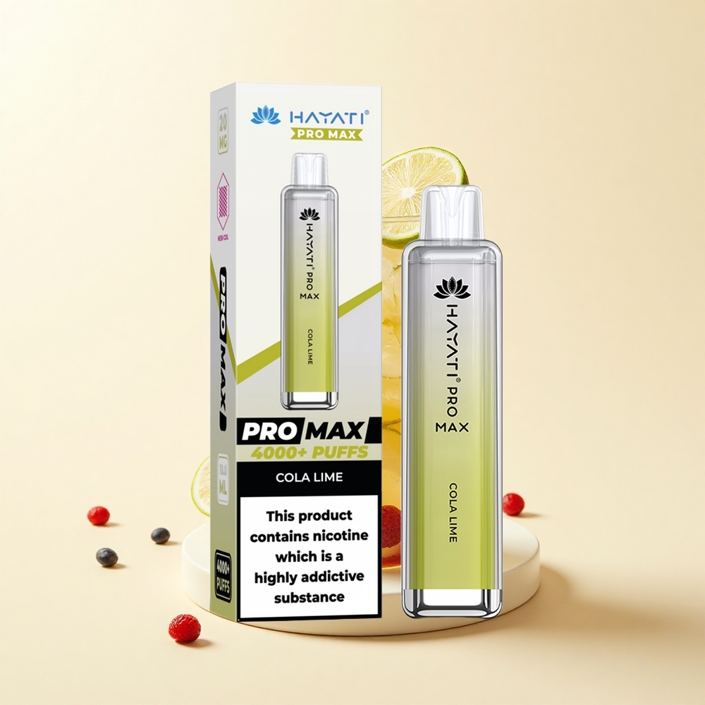 Hayati Pro Max 4000 Puffs Disposable Vape Kolový Limetkový