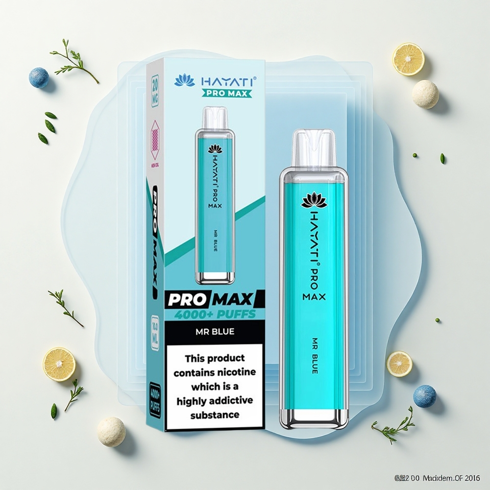 Hayati Pro Max 4000 Puffs Disposable Vape Modrý