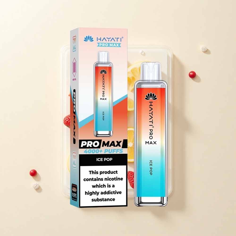 Hayati Pro Max 4000 Puffs Jednorázová E-cigareta Ice Pop s 2ml/10ml nádržou a 1400mAh batériou