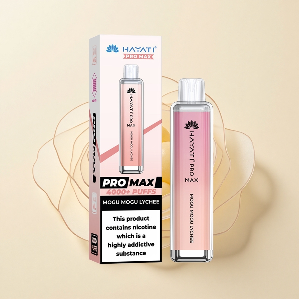 Hayati Pro Max 4000 Puffs Jednorázová E-cigareta Mogu Mogu Lychee 2ml TPD