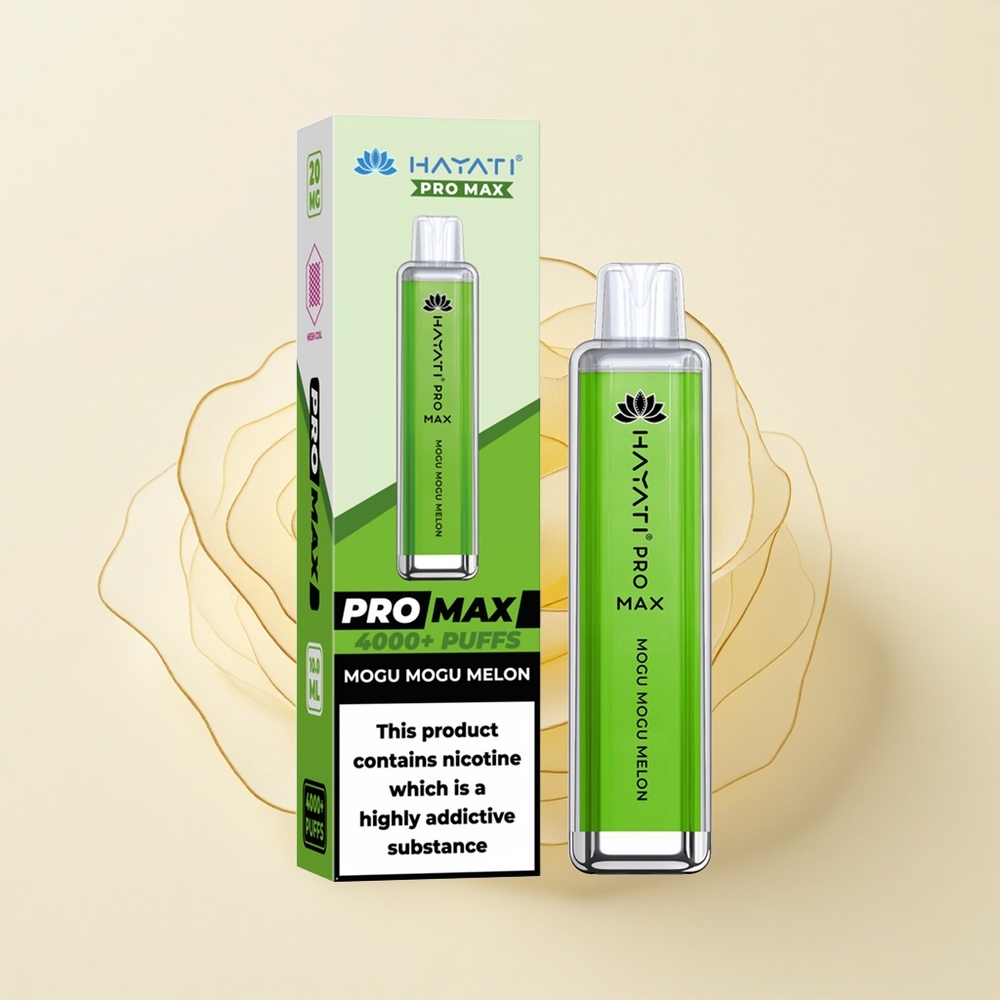 Hayati Pro Max 4000 Puffs Jednorázová E-cigareta Mogu Mogu Melón
