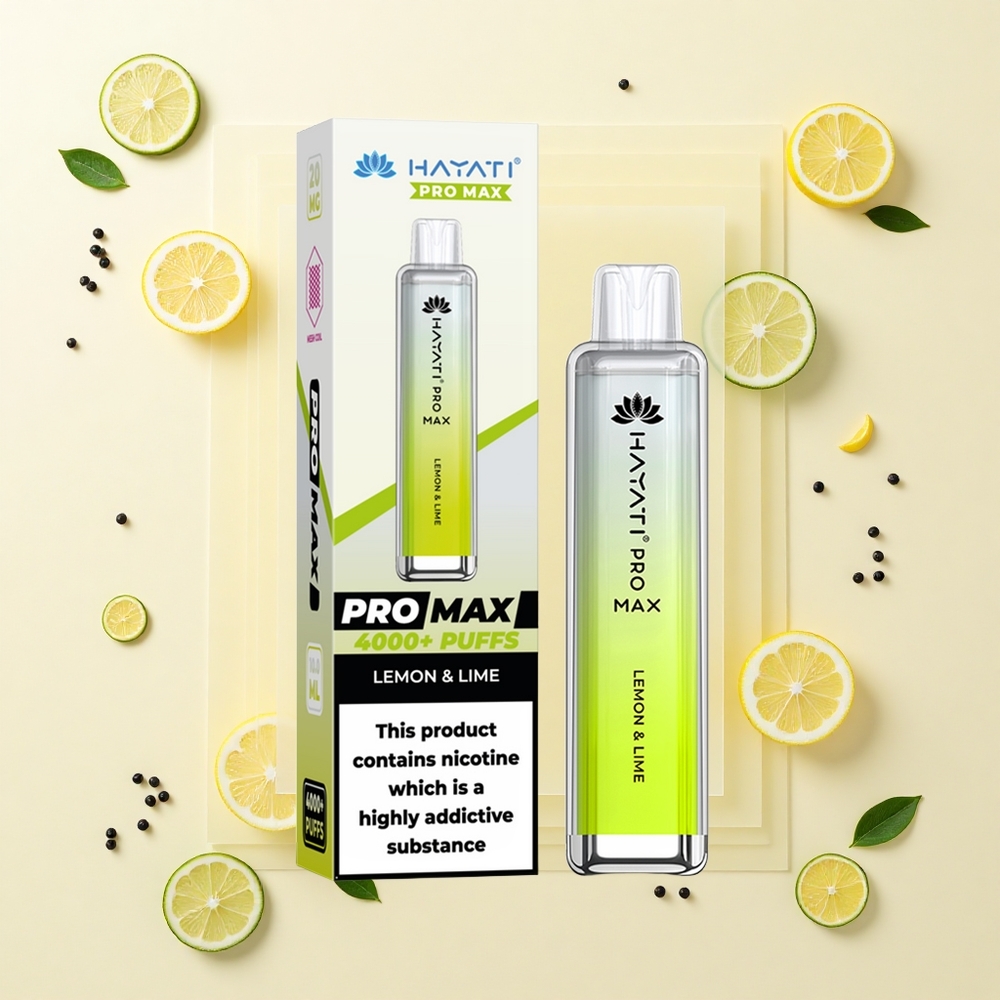 Hayati Pro Max 4000 Puffs TPD 2ml/10ml Batéria 1400mAh Citrón a Lípa