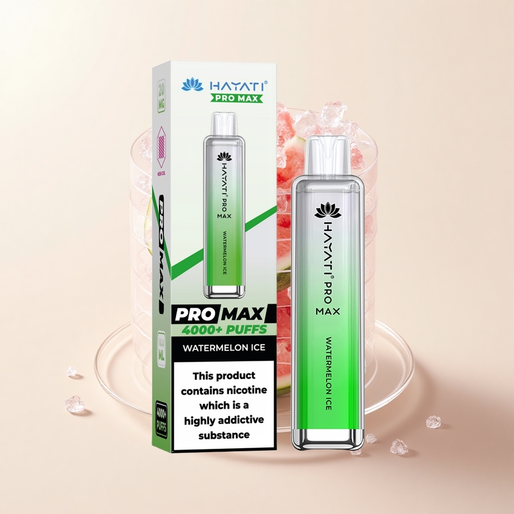 Hayati Pro Max 4000 Pufov Disposable Vape Vodňový ľad 2ml TPD 1400mAh