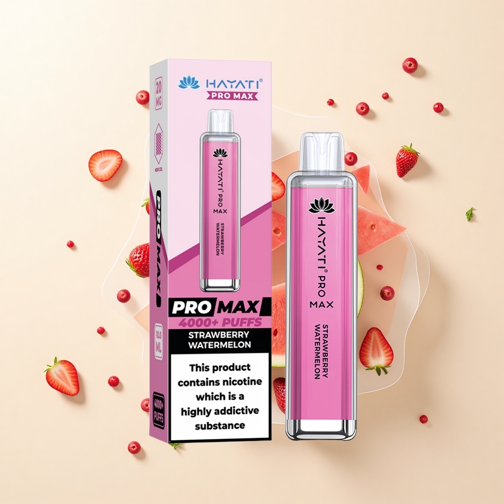 Hayati Pro Max 4000 Pufov Jednorázová E-cigareta Jahoda Melón