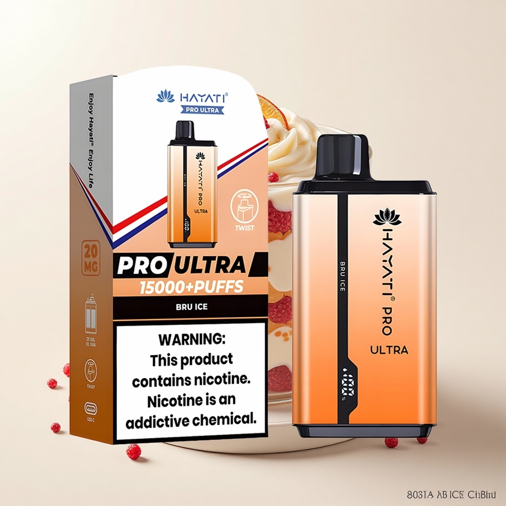Hayati Pro Ultra 15000 Puffs 2x12ml 2 Bru Ľadová