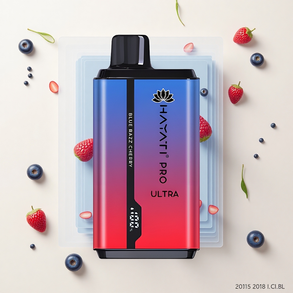 Hayati Pro Ultra 15000 Puffs 2x12ml 2 Modrá Malina Čerešňa