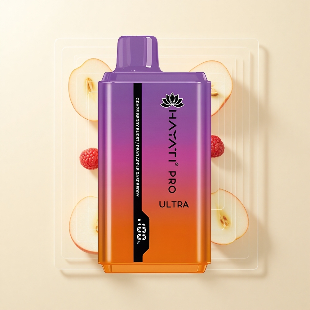 Hayati Pro Ultra 15000 Pufov Jednorazová Vape Hrozno Bobule Výbuch