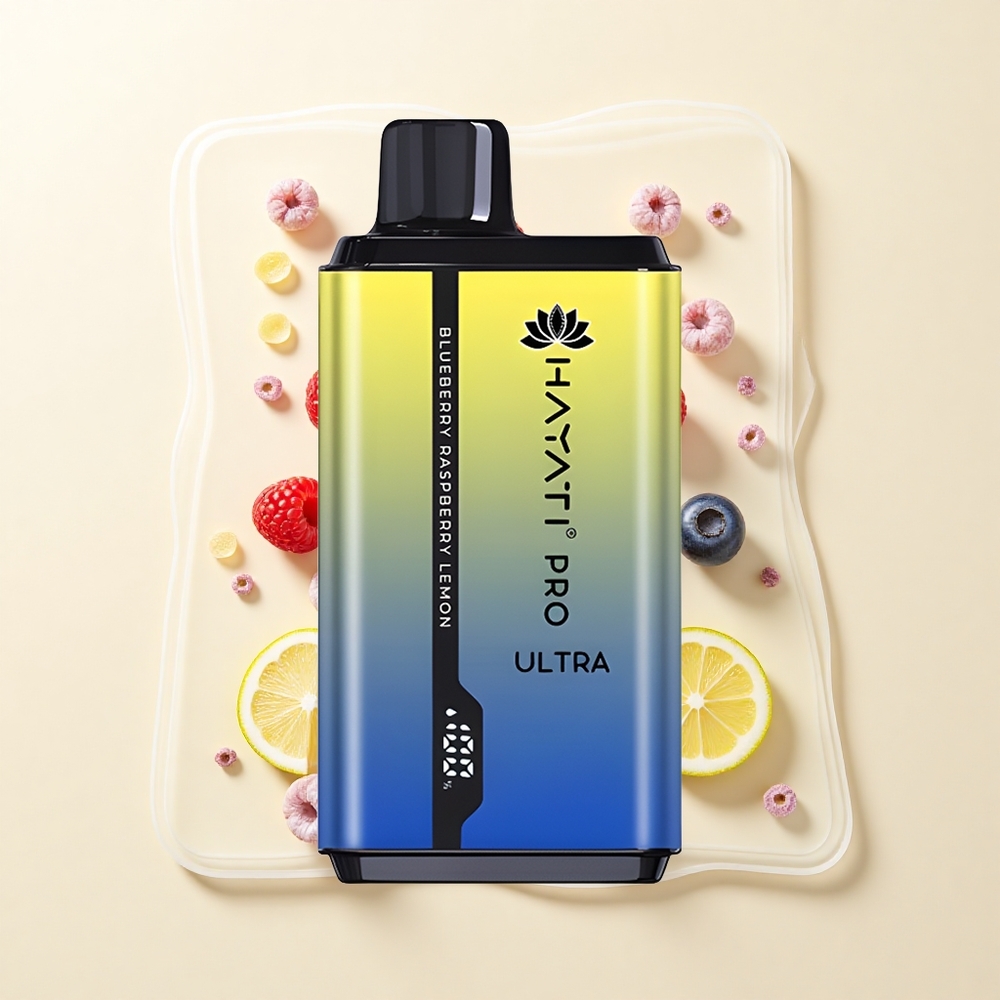 Hayati Pro Ultra 15000 Pufov Jednorazová Vape Čučoriedka Malina Citrón