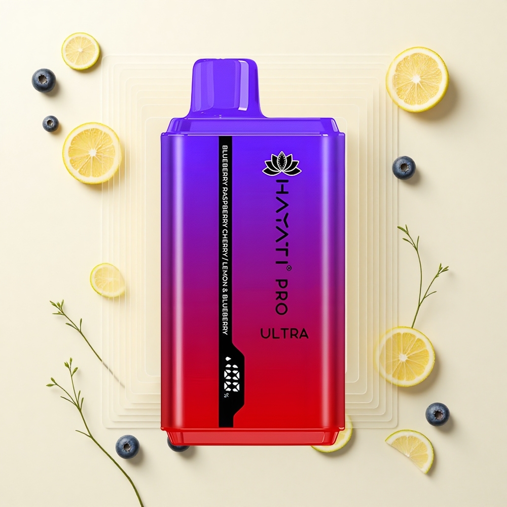 Hayati Pro Ultra 15000 Pufov Jednorazová Vape Čučoriedka Malina Čerešňa
