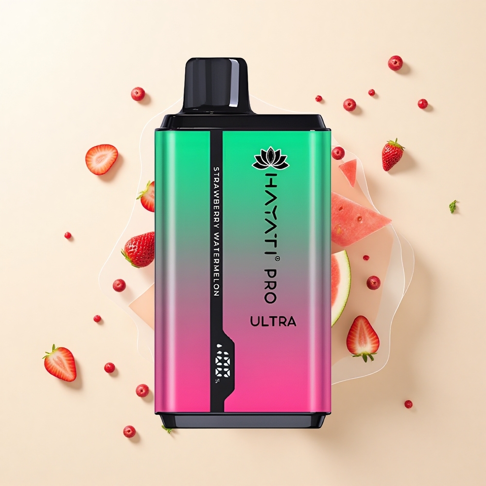 Hayati Pro Ultra 15000 Pufov Jednorázová E-cigareta Jahoda Melón