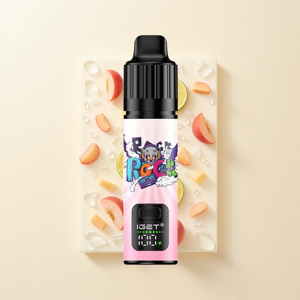 IGET BAR PLUS S3 POD 10000 Pŕf 5 18ml 10 Ohm 950mAh Broskyňa Lychee Lime Ľad