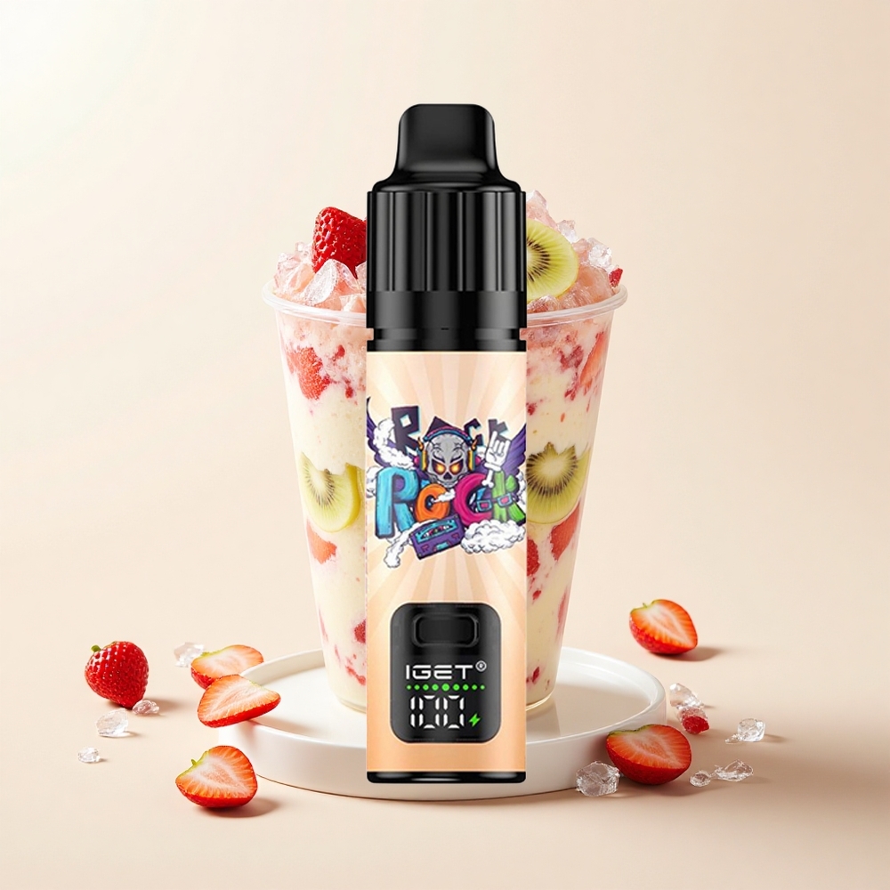 IGET BAR PLUS S3 POD 10000 Pŕuch 18ml 5 Nikotín Jahoda Kivi Ľad