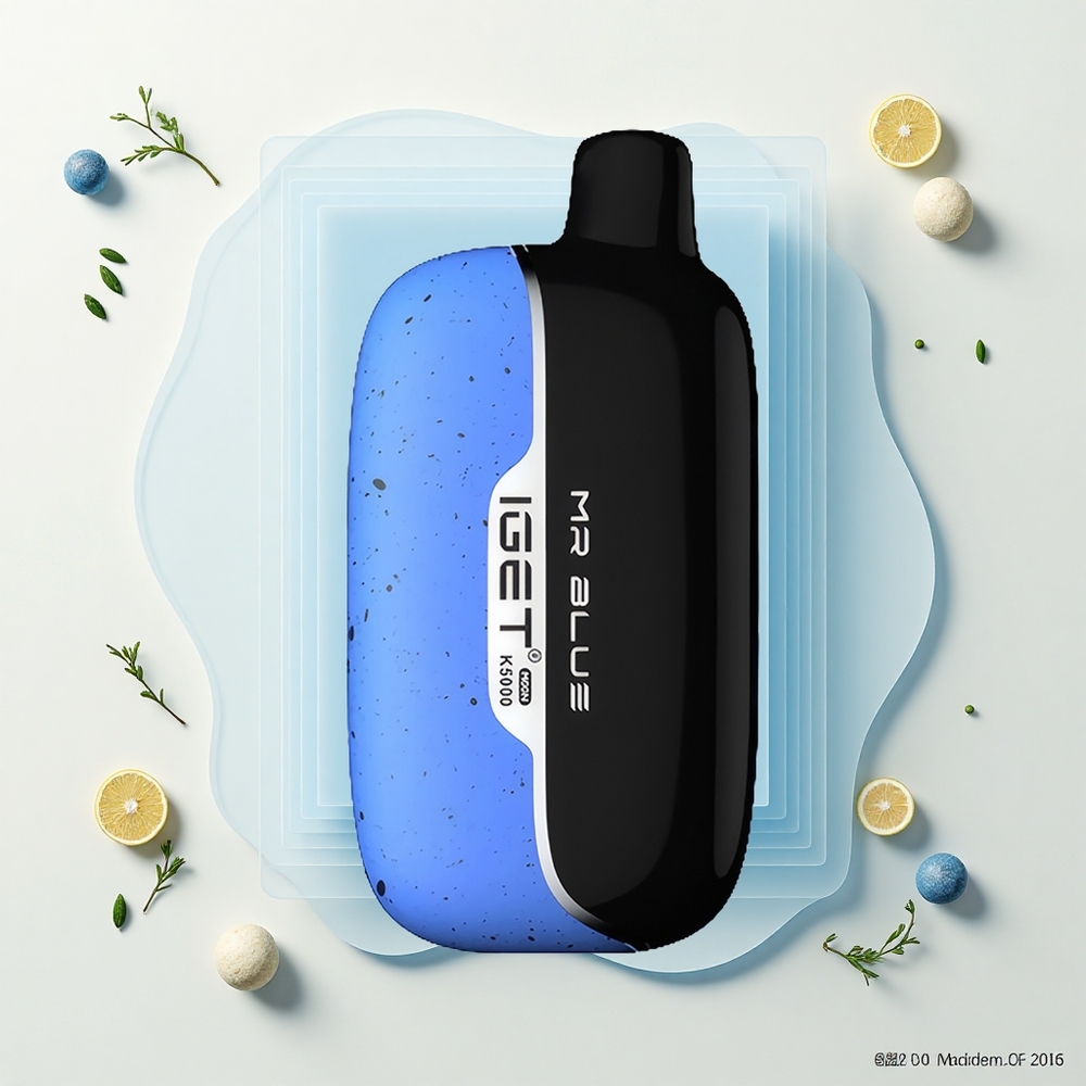 IGET Moon K5000 Pochutí Jednorazové Vape Pán Modrý PC Mesh 135 Ohm
