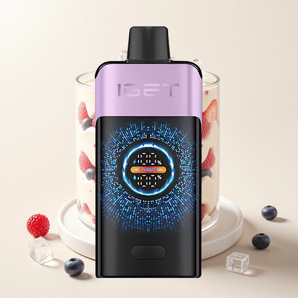 IGET ONE 12000 Púfov Turbo 9000 Púfov 2700mAh Dvojitá Mriežka Zmiešané Bobule Ľad