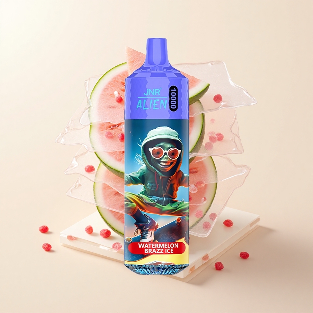 JNR Alien 10 000 Potiahnutí Vodný Melón Brazz Ľad 850mAh 20ml RGB