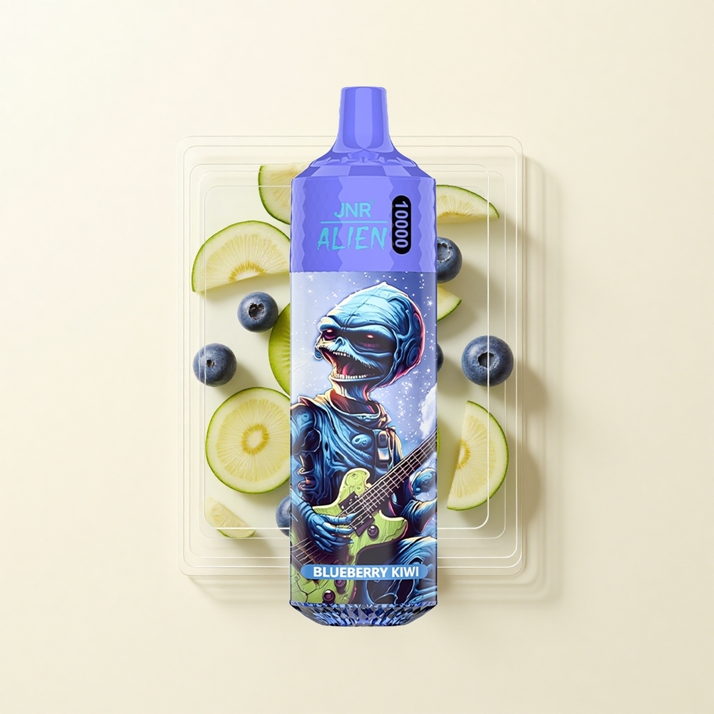 JNR Alien 10000 Púfov 850mAh 20ml Borůvka Kiwi
