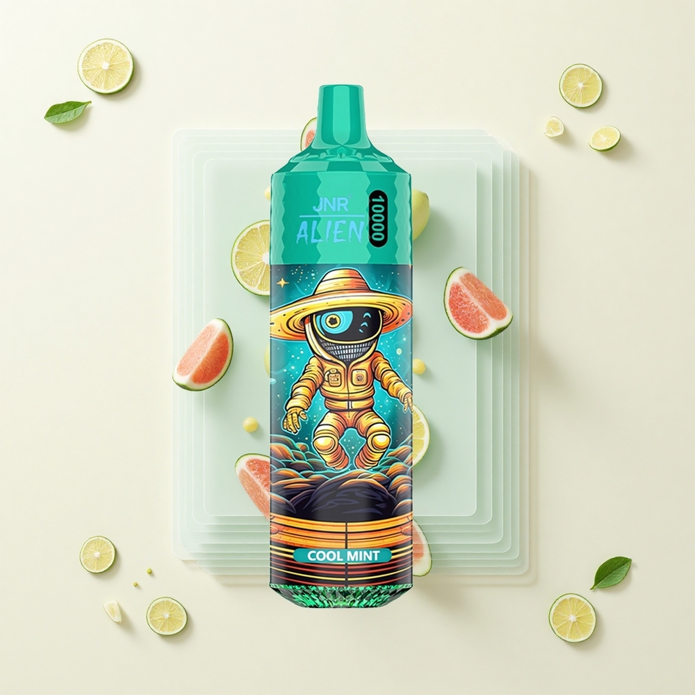 JNR Alien 10000 Púfov 850mAh 20ml Chladivá Mätová Jednorazové Vape