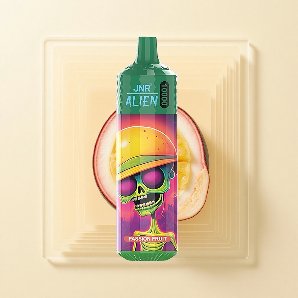 JNR Alien 10000 Púfov 850mAh 20ml Marhuľa Pasienok RGB LED Typ-C