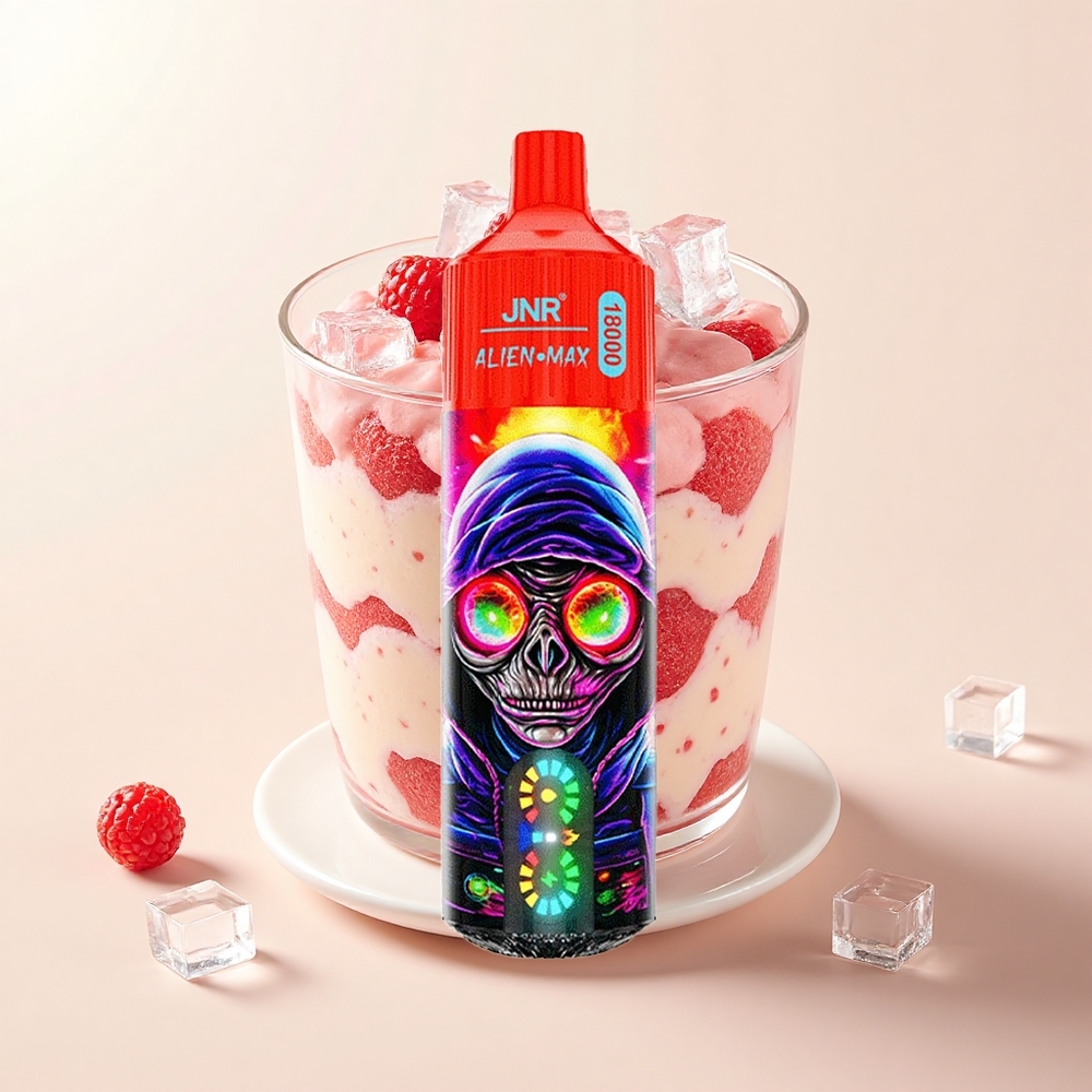 JNR Alien Max 18000 Púfov Dual Mesh 28ml Malina Vodný Melón Ľad