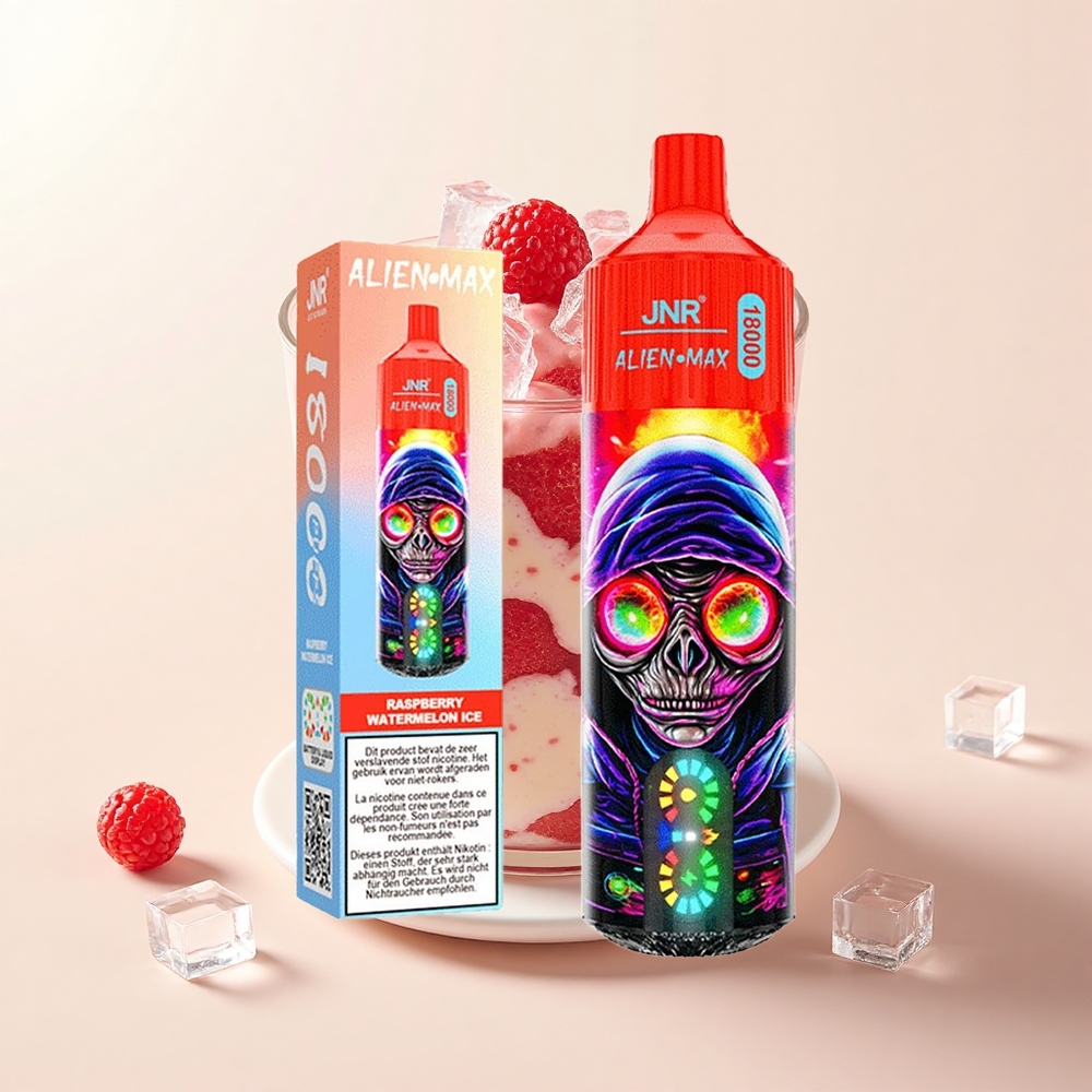 JNR Alien Max 18000 Púfov Dual Mesh 28ml Malina Vodný Melón Ľad