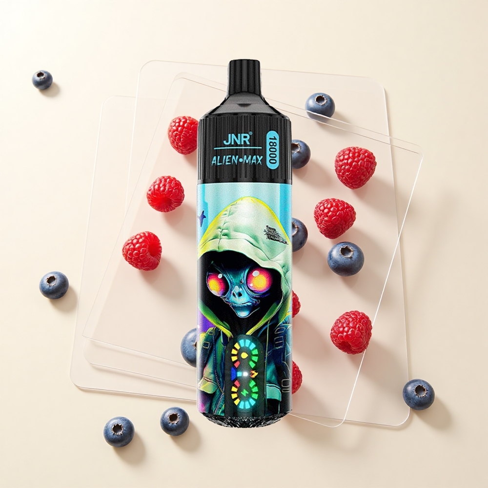 JNR Alien Max 18000 Púfov Dual Mesh 28ml Čučoriedka Malina