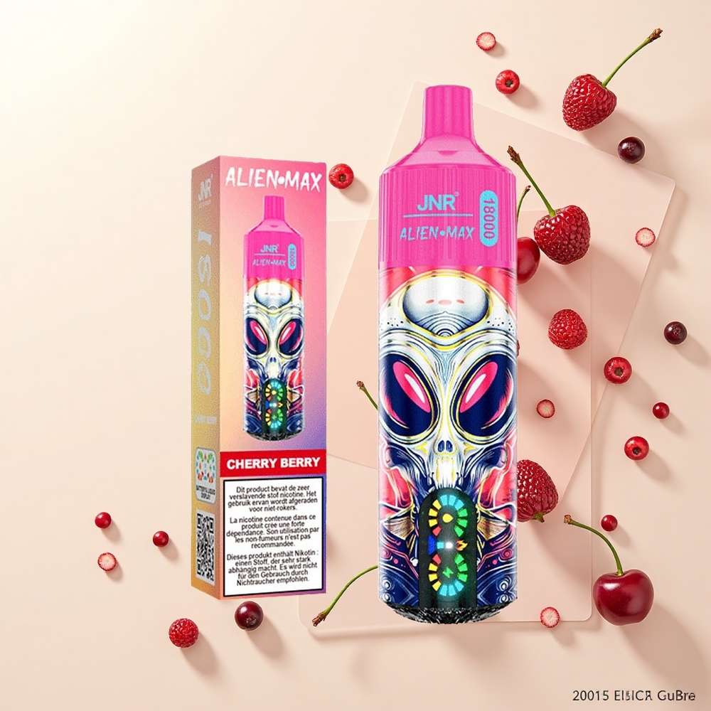 JNR Alien Max 18000 Púfov Dual Mesh Cherry Berry 28ml Typ-C
