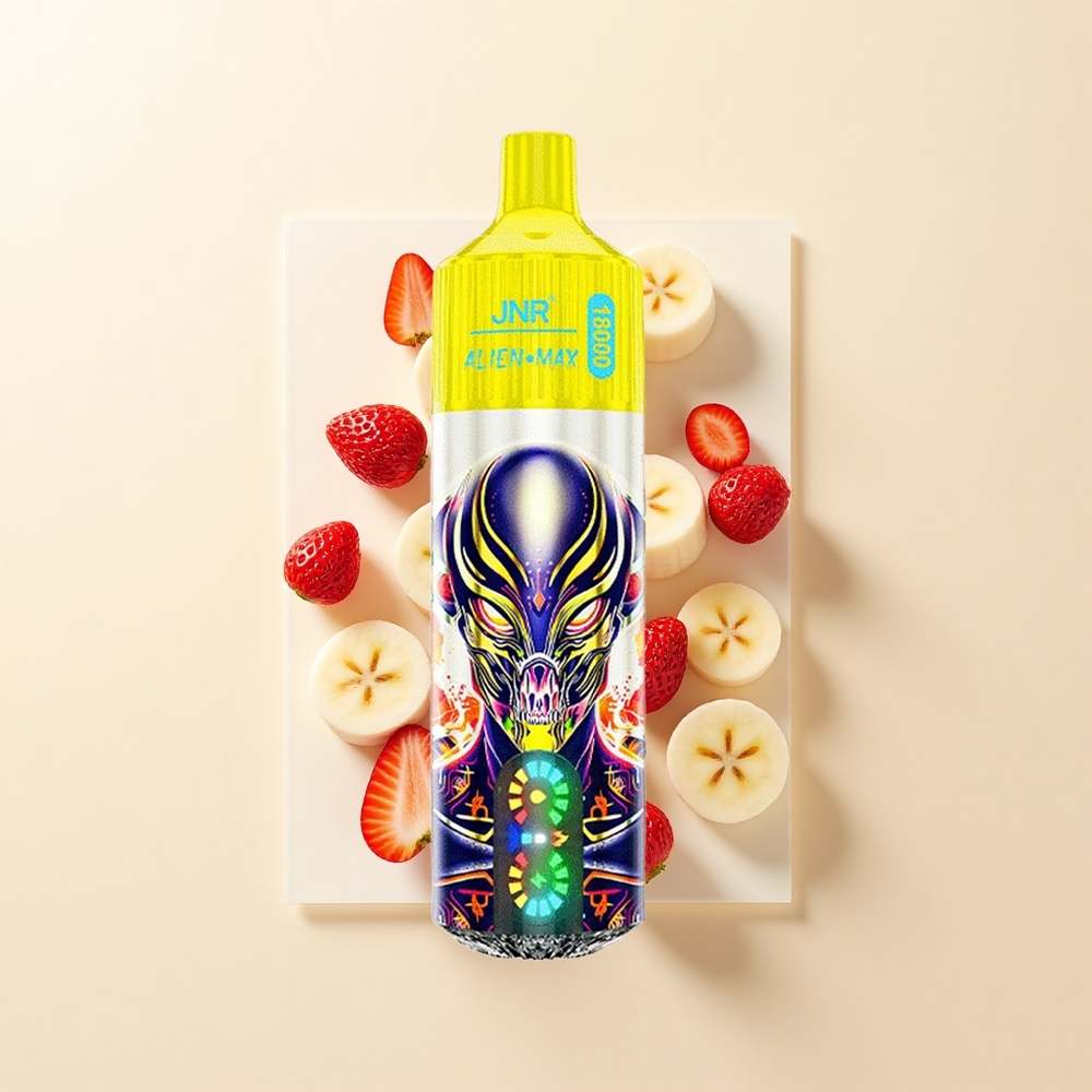 JNR Alien Max 18000 Púfov Dual Mesh Strawberry Banana