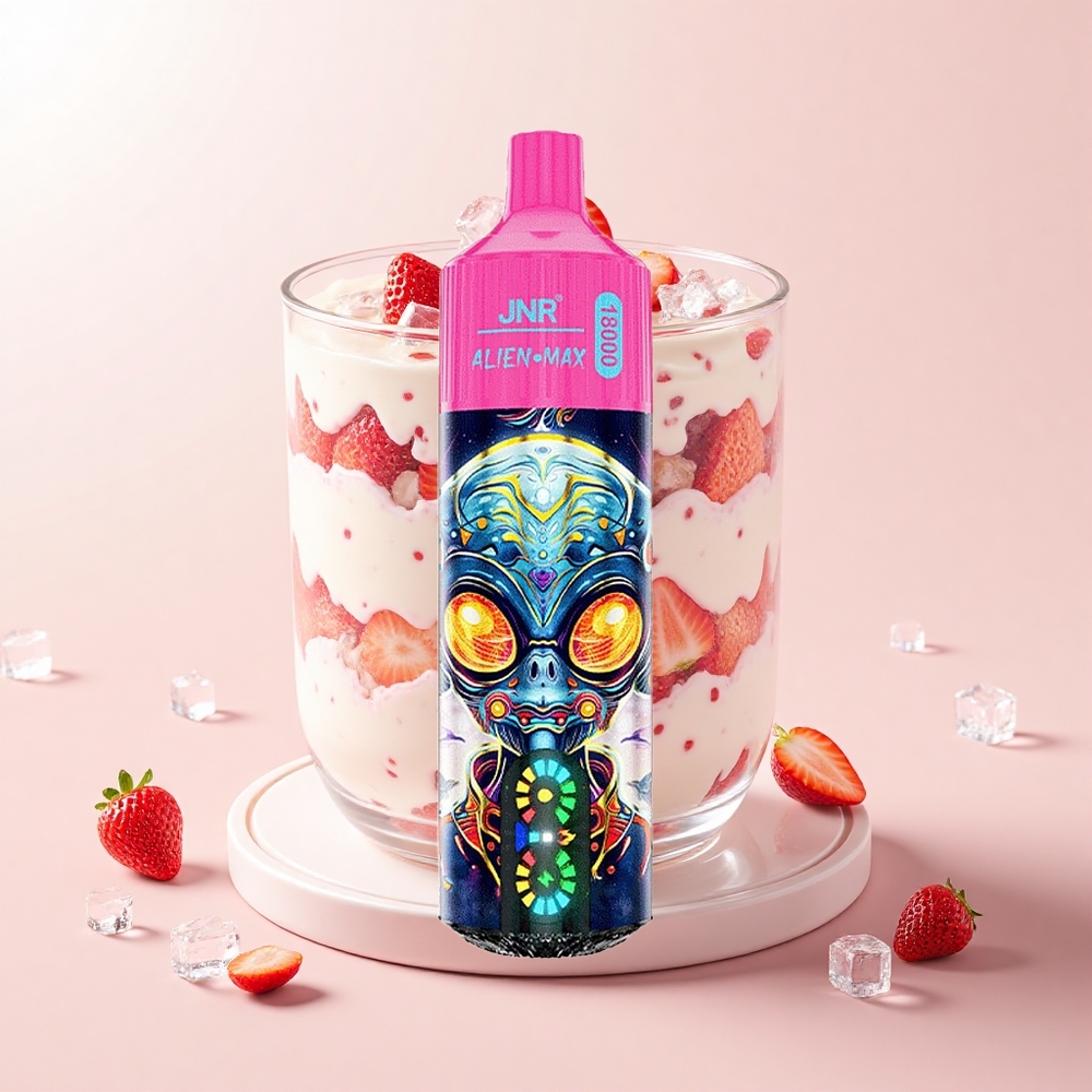JNR Alien Max 18000 Púfov Dual Mesh Strawberry Ice 28ml 5