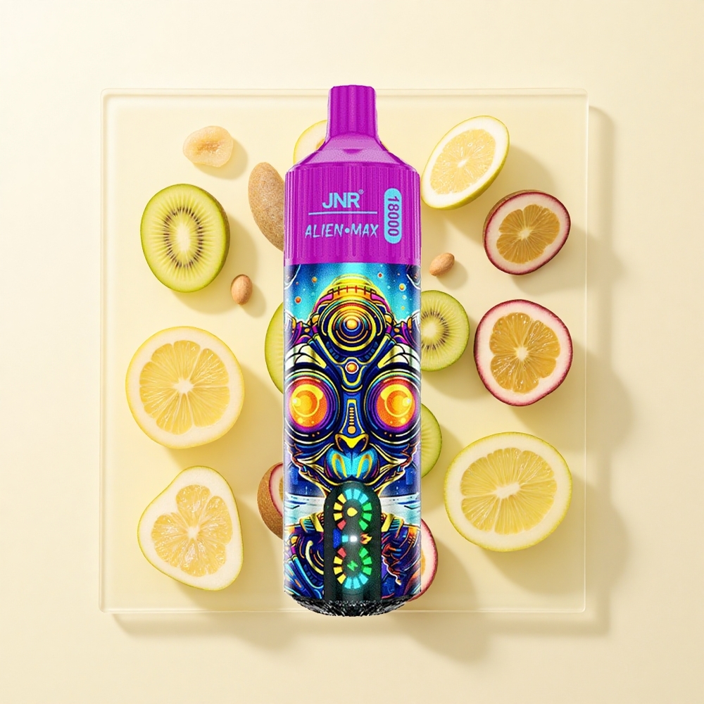 JNR Alien Max 18000 Púfov Jednorazové Vape Kiwi Maracuja Guava Duálne Cievky Typ-C