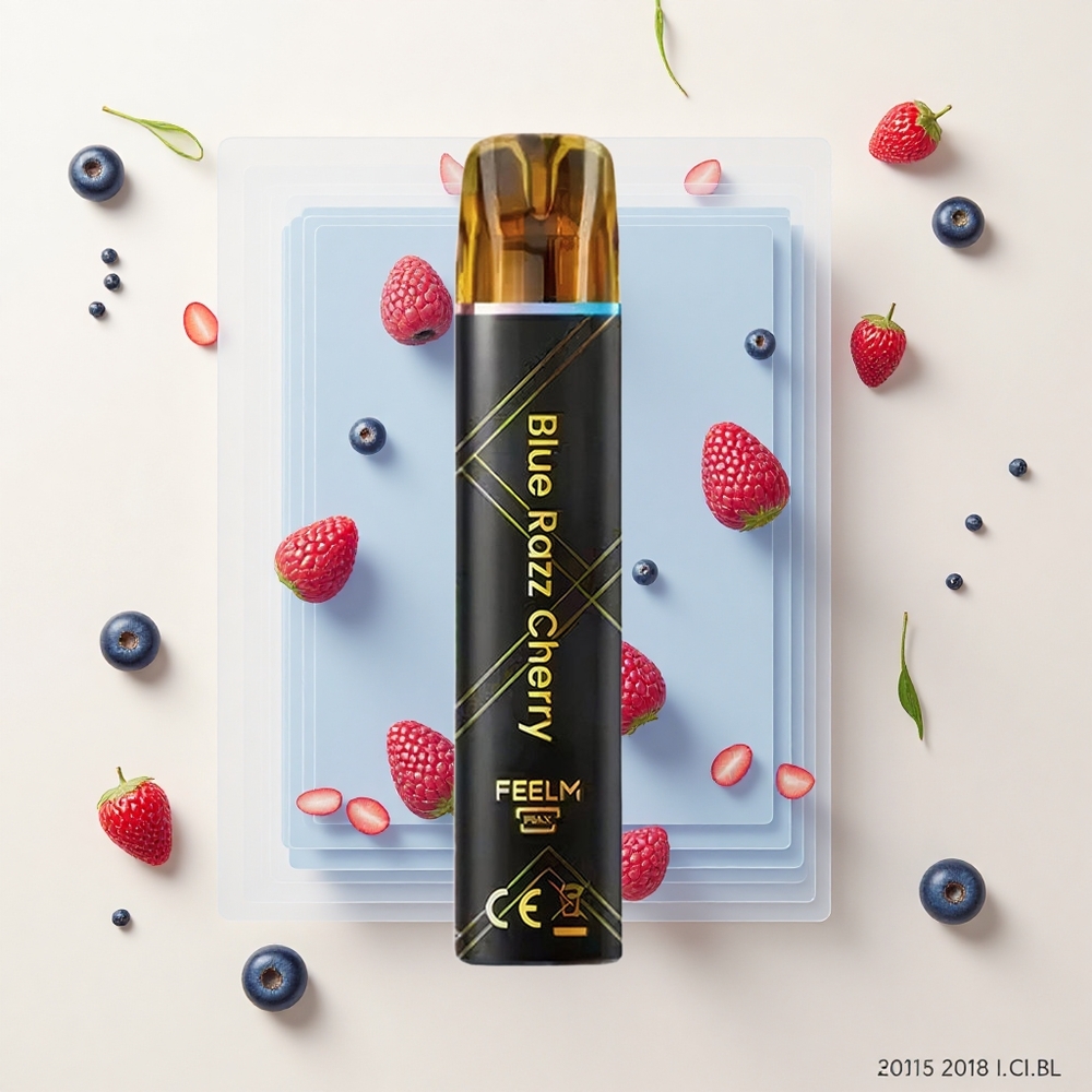 JNR BlackGolden 800 Pufov Jednorazové Vape Modrá Malina Čerešňa 2 550mAh