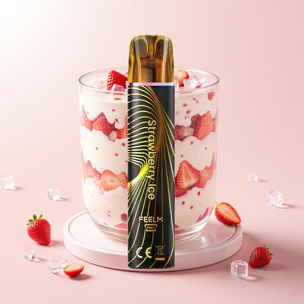 JNR BlackGolden 800 Pufov Jednorázová Vape Jahodový Ľad 2ml 2 Nikotín