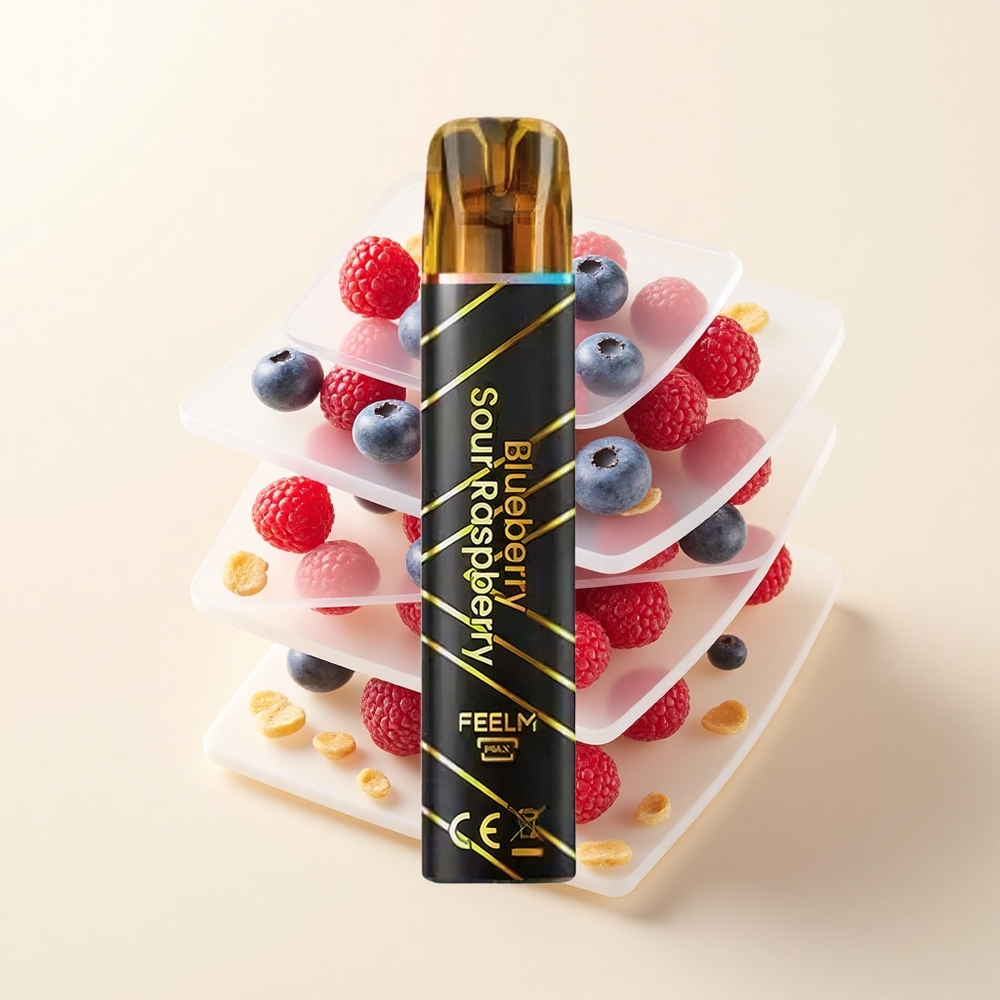 JNR BlackGolden 800 Púfov 2ml 2 Nikotín Jednorazové Vape Borůvka Citrónová Malina