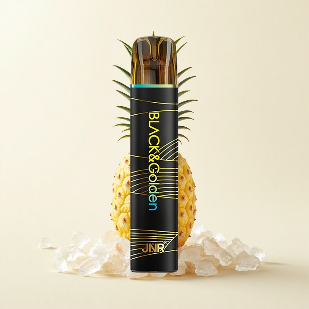 JNR BlackGolden 800 Púfov Jednorazová Vape Ananásový Ľad 2 550mAh