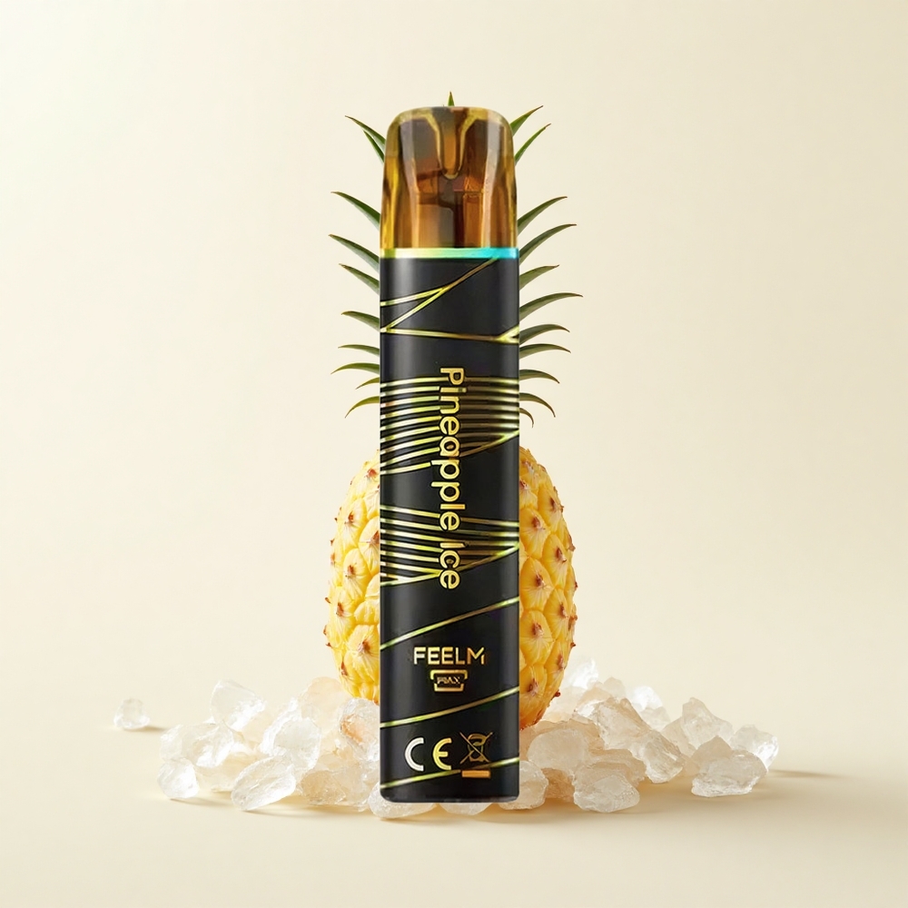 JNR BlackGolden 800 Púfov Jednorazová Vape Ananásový Ľad 2 550mAh