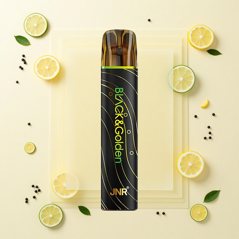 JNR BlackGolden 800 Púfov Jednorazové Vape Citrón  Lípa TPD 2