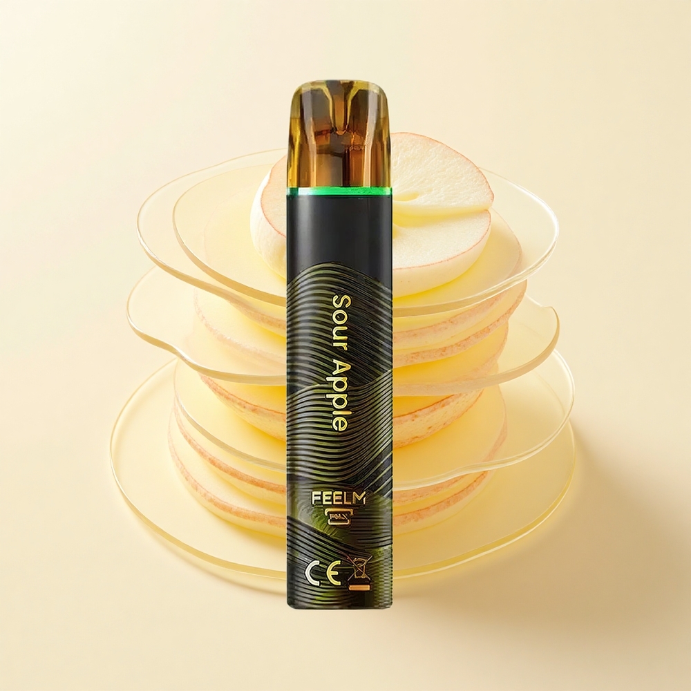 JNR BlackGolden 800 Púfov Jednorazové Vape Kyslé Jablko 2ml 2