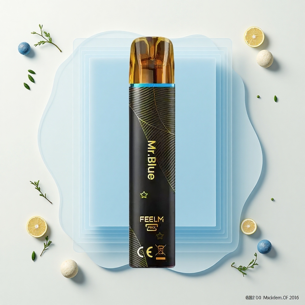 JNR BlackGolden 800 Púfov Jednorazové Vape Pán Modrý 550mAh 2ml 2