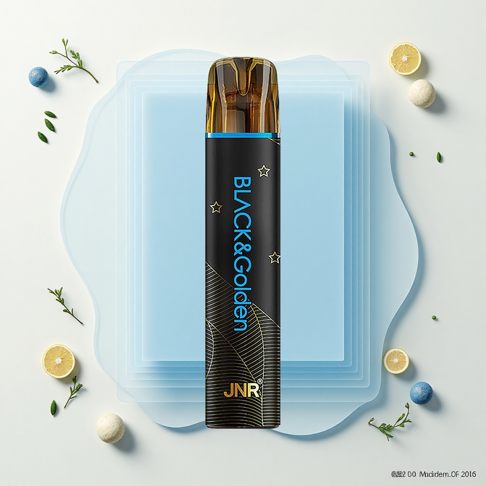 JNR BlackGolden 800 Púfov Jednorazové Vape Pán Modrý 550mAh 2ml 2