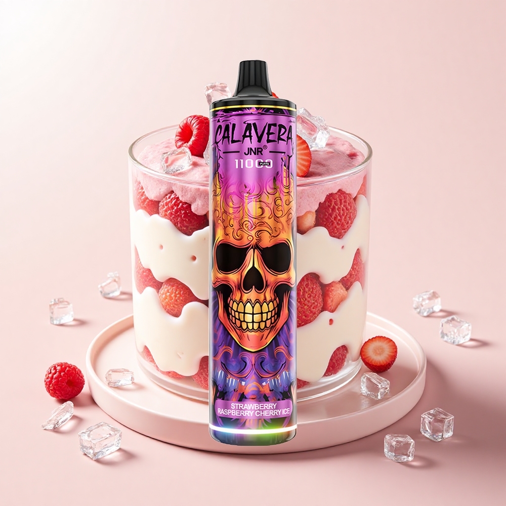 JNR Calavera 11000 Púfov Jednorazová Vape Jahoda Malina Čerešňa Ľad Typ-C 850mAh 21ml 10ohm Mesh 025