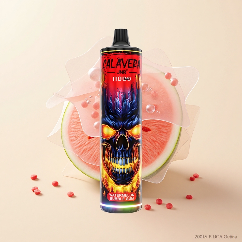 JNR Calavera 11000 Púfov Typ-C 850mAh 21ml 10ohm Watermelon Bubble Gum