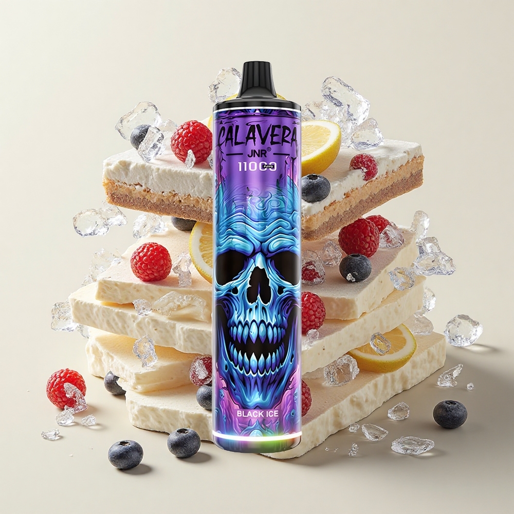 JNR Calavera 11000 Púfov Typ-C 850mAh 21ml 10ohm Čierny ľad