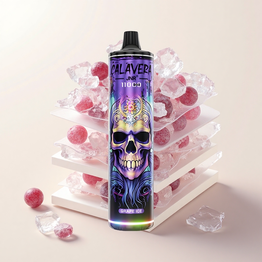 JNR Calavera 11000 Púfov Typ-C 850mAh 21ml Mesh 10ohm Hroznový ľad 0/2/5 Nikotín