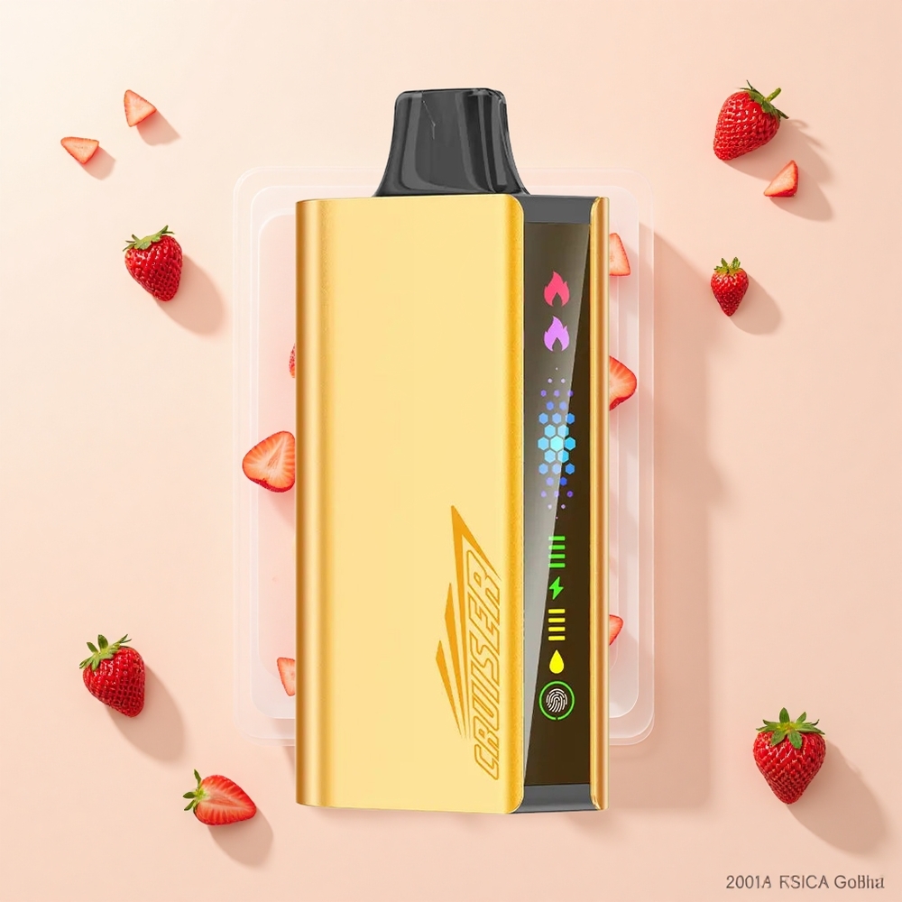 JNR Cruiser 12000 Pufov Bez-Nabíjania Jednorazová Vape Chupa Chups Jahoda 3500mAh 25ml 50mg Dual Mesh