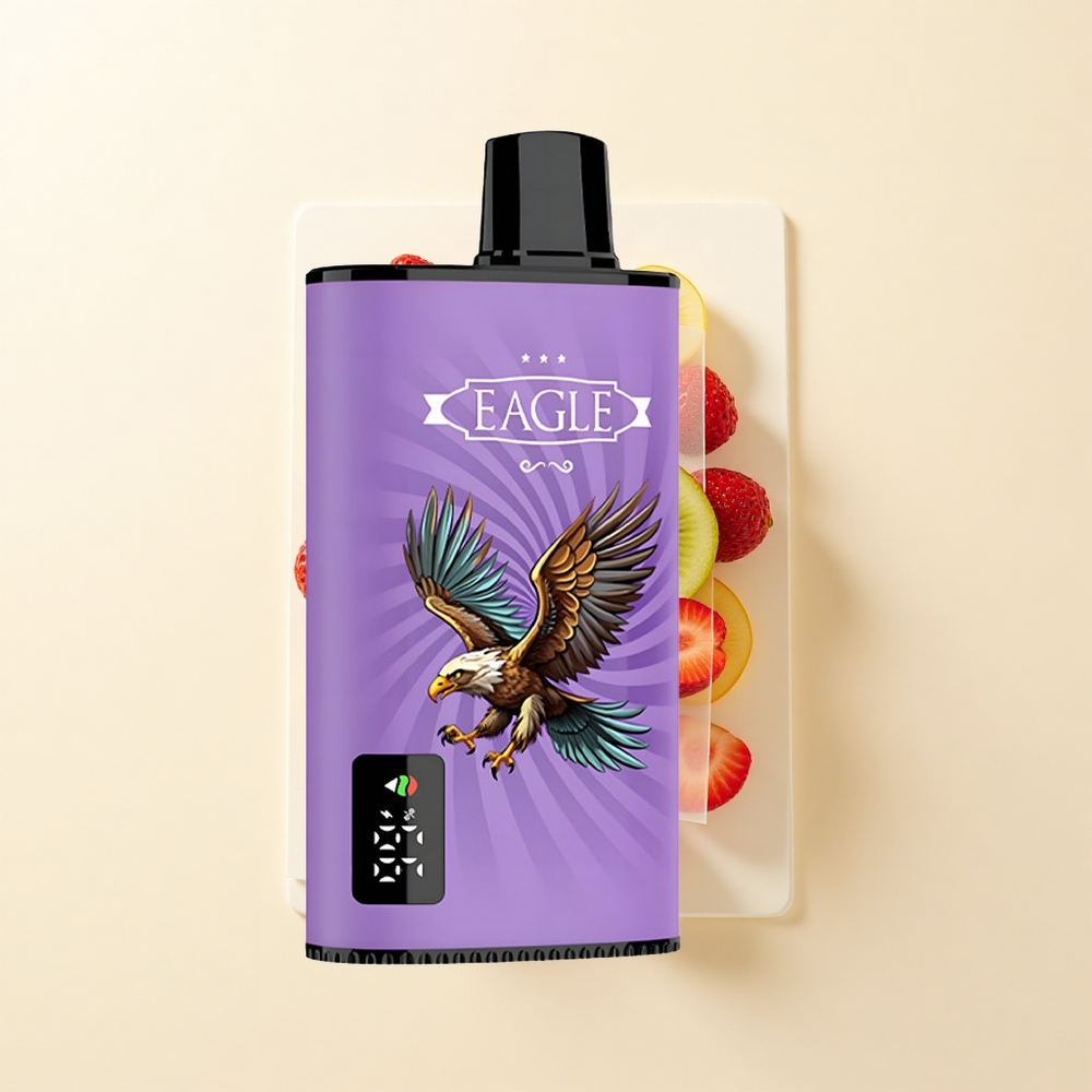 JNR EAGLE Smart 23000 Puf Digitálny Mesh 10ohm Bat 750mAh Typ-C 25ml 2 Jahoda Kívi