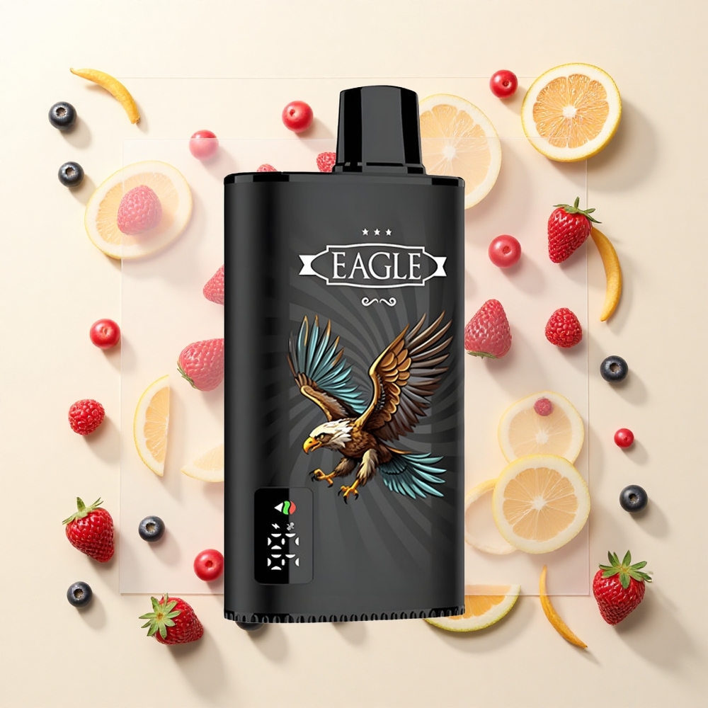 JNR EAGLE Smart 23000 Púfov Digitálny Displej Mriežka 10ohm Prúd Vzduchu 750mAh Typ-C 25ml Mixovaná Bobuľa