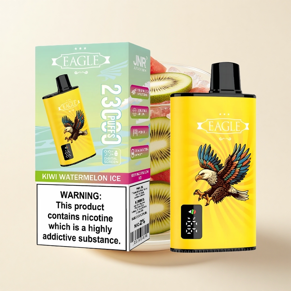 JNR EAGLE Smart 23000 Púfov Digitálny Typ-C 25ml Kiwi Melóna Ľad