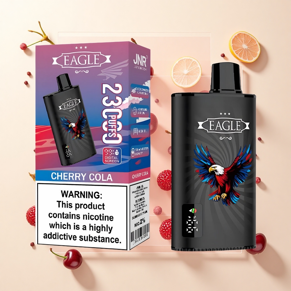 JNR EAGLE Smart 23000 Púfov Digitálny Typ-C 25ml Čerešňová Kola