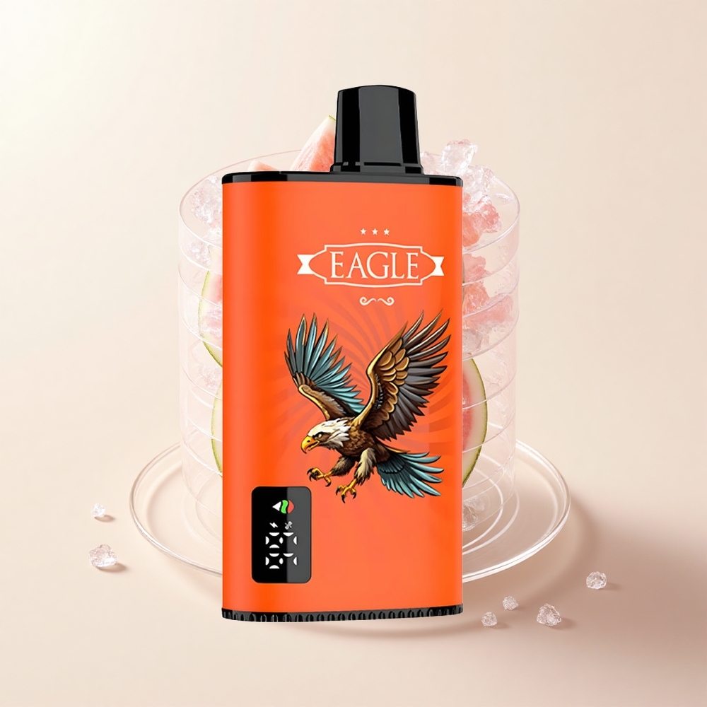 JNR EAGLE Smart 23000 Púfov Jednorazové Vape Vodný Melón Ľad s Digitálnym Displejom 10ohm Mesh Cievkou750mAh Batériou Typ-C Nabíjaním