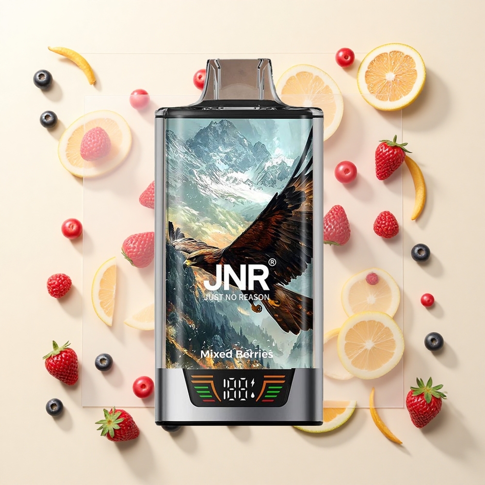 JNR Falcon Pro 28000 30ml 950mAh 5 Nikotín Mix Bobule Display Dual Mesh USB-C MTL