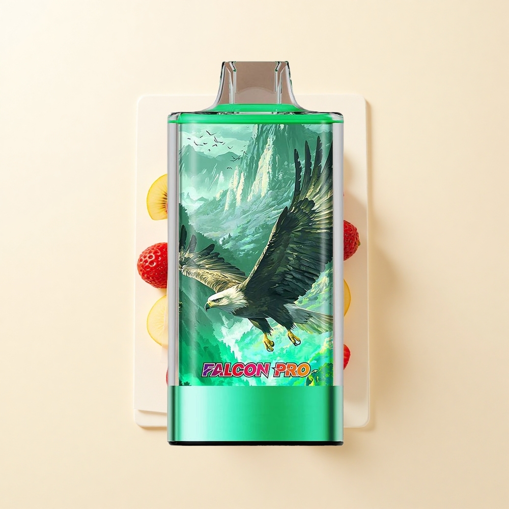 JNR Falcon Pro 28000 Disposabilný Vape Jahoda-Kívi 30ml 950mAh 5 Nikotín MTL Dual Mesh USB-C Smart Display